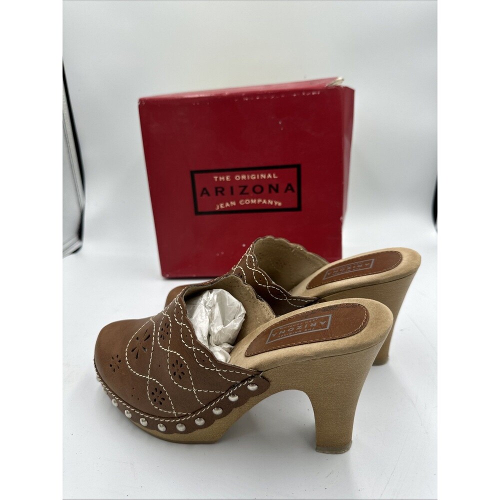 Arizona “AZ Flower” Clog-Style Mule Heels